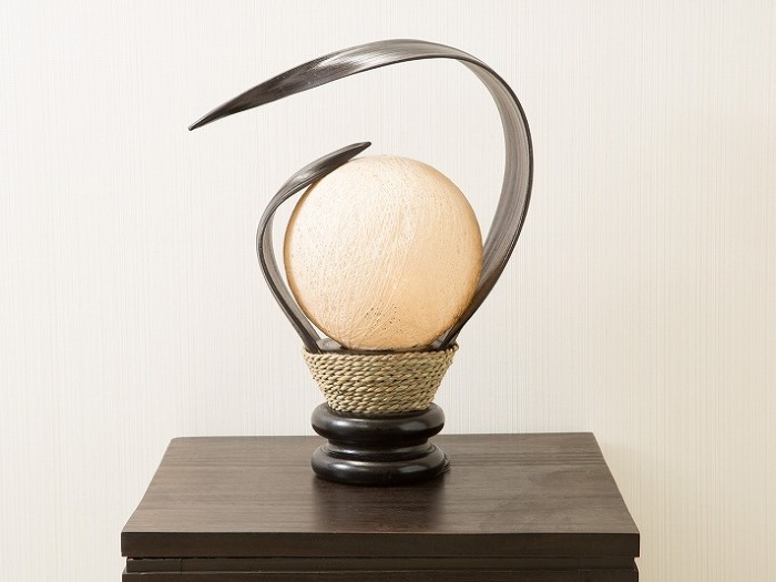 ココナッツリーフランプ 自然な形のココナッツ照明【45137】 /アジアン