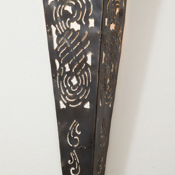 アイアン製ウォールライト / ピラミッド型【45276】 /アジアン雑貨