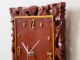 アジアンな雰囲気満載のオシャレな壁掛け時計  バリフレーム ウッドレリーフ木製掛け時計【45797】