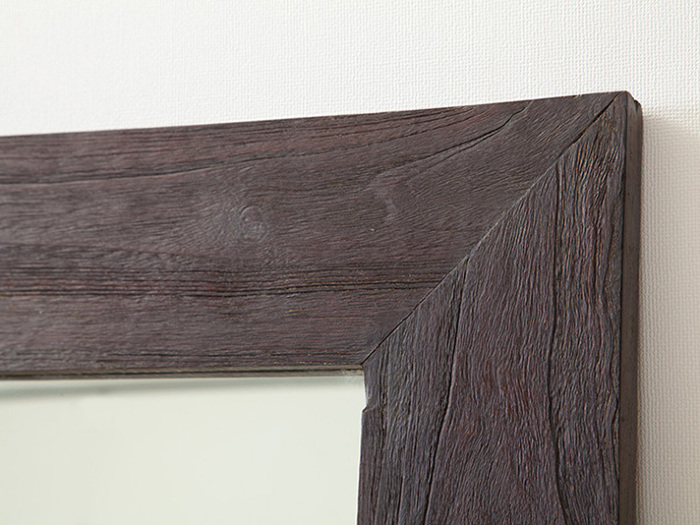 チーク無垢材スタンドミラー [ブラウン / 60x180cm]【46809】[Alam