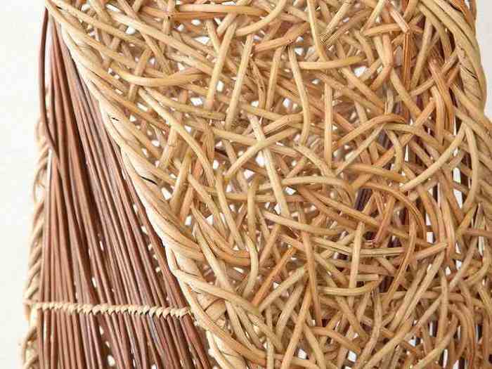 ラタンツイストスタンドライト [ナチュラル / 2灯式]【48536