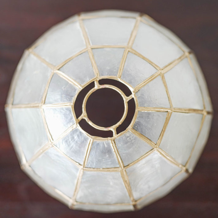 カピスボールハンギングランプ カピス貝 天吊り ペンダントライト 照明