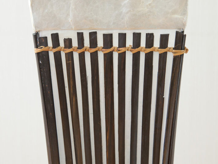 カピスシェル＆バンブースタンドライト [ダークブラウン / 2灯式