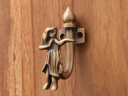 ハワイアンフラガール真鍮フック/ アンティークブロンズ仕上げ【51833