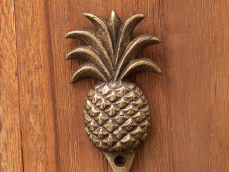 パイナップル真鍮フック [Lサイズ / アンティークブロンズ仕上げ