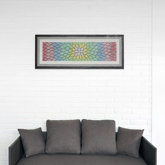 ドットアートパネル バリ絵画 / 120cm×45cm [5タイプ展開 ドットアートパネル バリ絵画 / 120cm×45cm [5タイプ展開