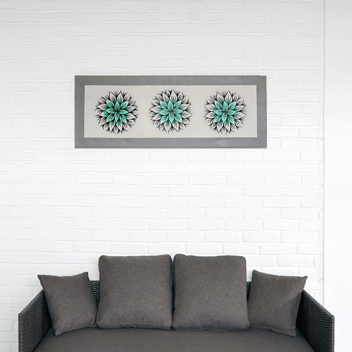 激安 超特価商店街  ドットアートパネル バリ絵画 / 120cm×45cm [5タイプ展開 絵画