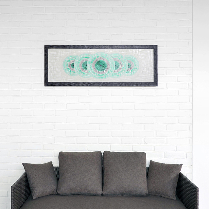 ドットアートパネル バリ絵画 / 120cm×45cm [5タイプ展開
