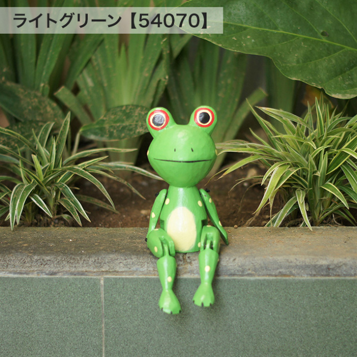まとめ買いフェア開催中】ぶらぶら木製オブジェ / カエル [2