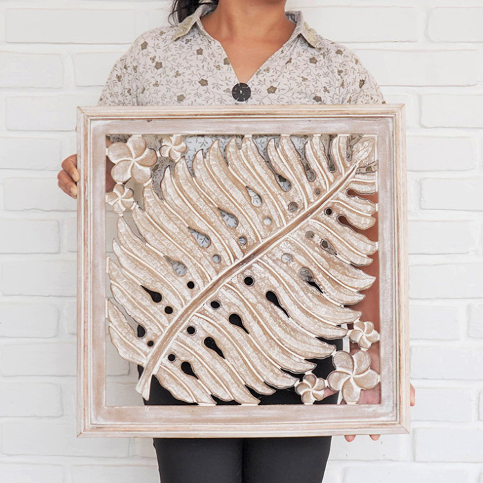 鍾乳石レリーフ 壁飾り フランス 農村の風景 ヴィンテージ