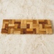 ナチュラルな風合いのディスプレイマット  木製チークディスプレイマット / 32×12cm【54325】 《メール便対応》
