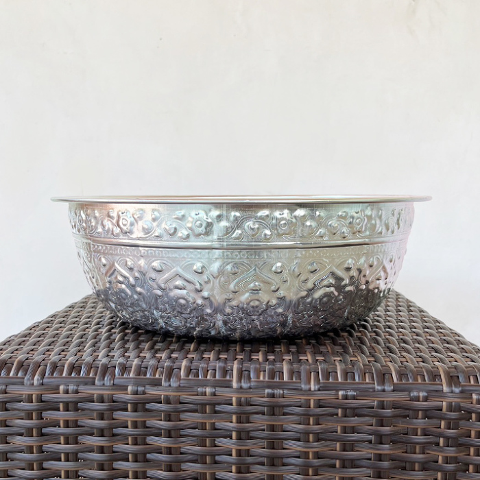 アルミ製 フットバス ボウル【54832】 /アジアン雑貨・バリ雑貨