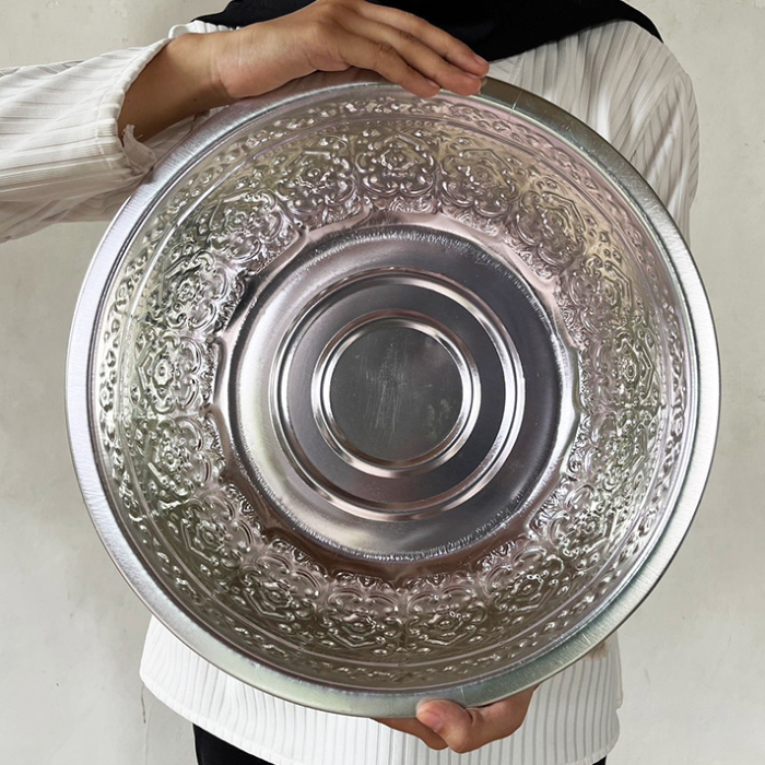 アルミ製 フットバス ボウル【54832】 /アジアン雑貨・バリ雑貨