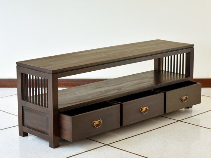 チーク　無垢材　テレビボード　アンティーク　サイドボード　モダン　アジアン サイドボード チーク無垢材 120cm アジアン家具 北欧 木製