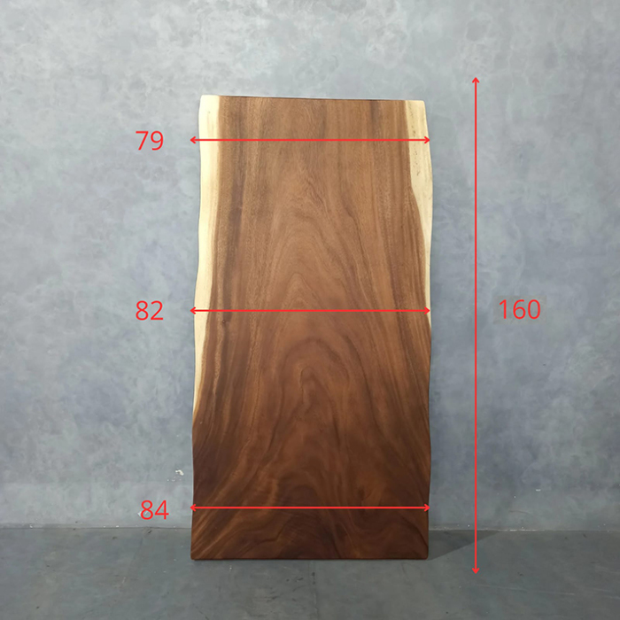 モンキーポッド一枚板テーブル 天板厚6cmの耳付き無垢天板は圧巻の存在感