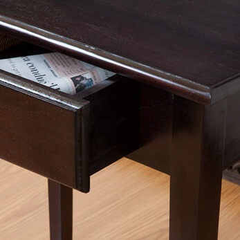 大人気のシンプルデスク！マホガニー材使用でこの価格はお手ごろ