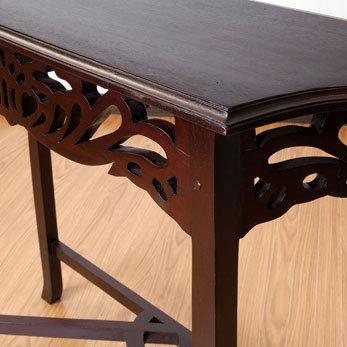 H 新品 コンソールテーブル アジアン 机 デスク サイドテーブル アンティーク コンソールテーブル パソコンデスク チーク 無垢 幅120cm