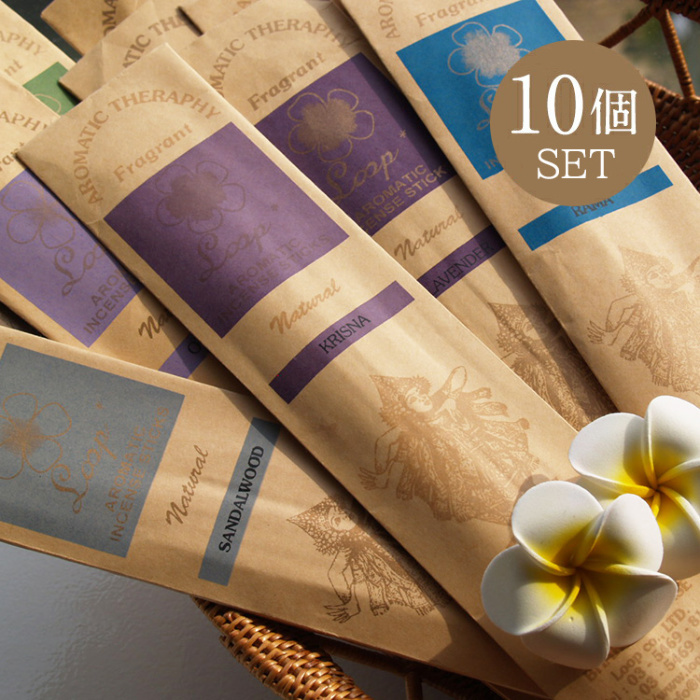 バリのお香 / 選べる 10袋(200本)セット【oko-10set】《メール便対応