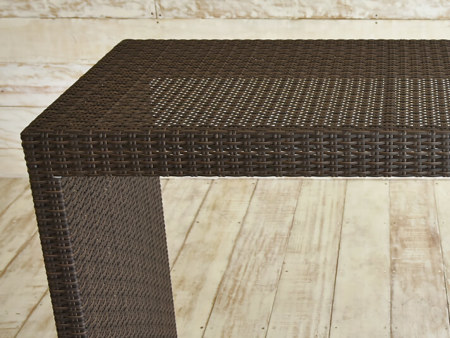 レア❣️ラタン テーブル ダイニングテーブル カウンター 屋内外で利用可能なラタンカウンターテーブル[Tuban] /アジアン家具